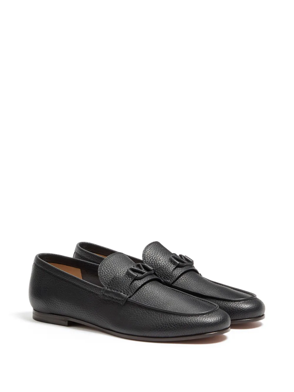Valentino Garavani VLogo Signature leren loafers Zwart