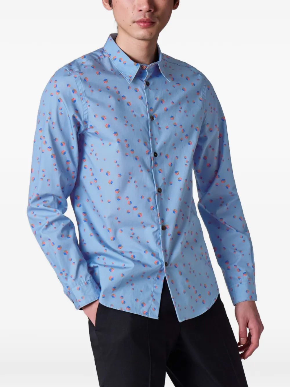 PS Paul Smith Overhemd met print Blauw