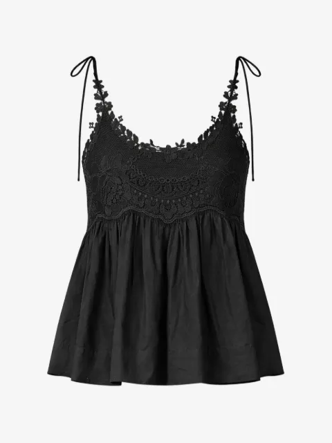 TWINSET muslin top with lace