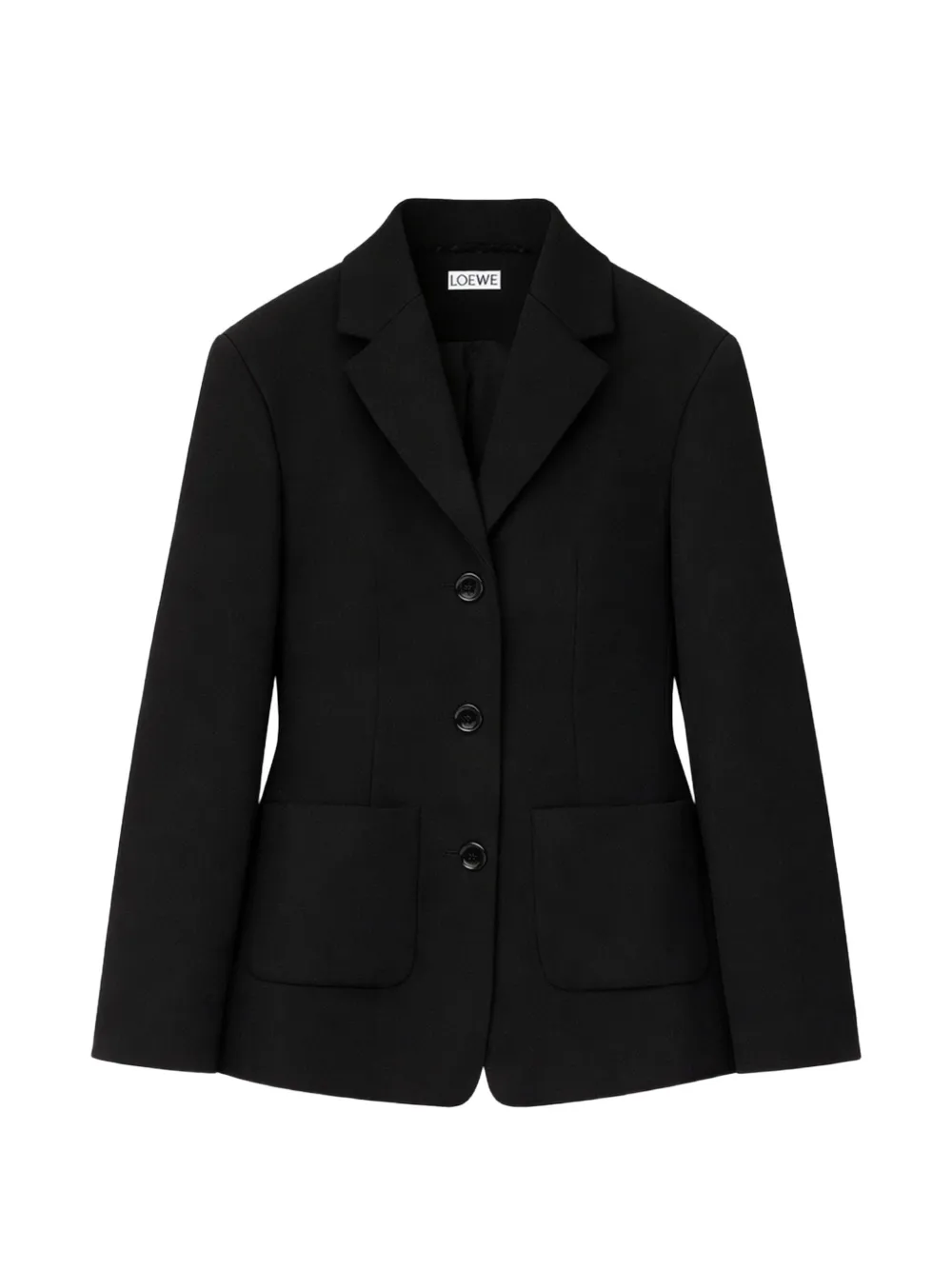 LOEWE single-breasted wool blazer - Nero