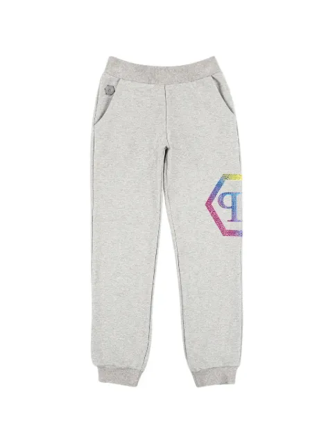 Philipp Plein Junior pantalones joggers con strass