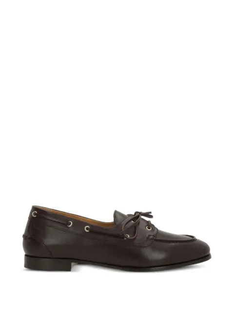 Bally zapatos náuticos Plume de piel con cordones