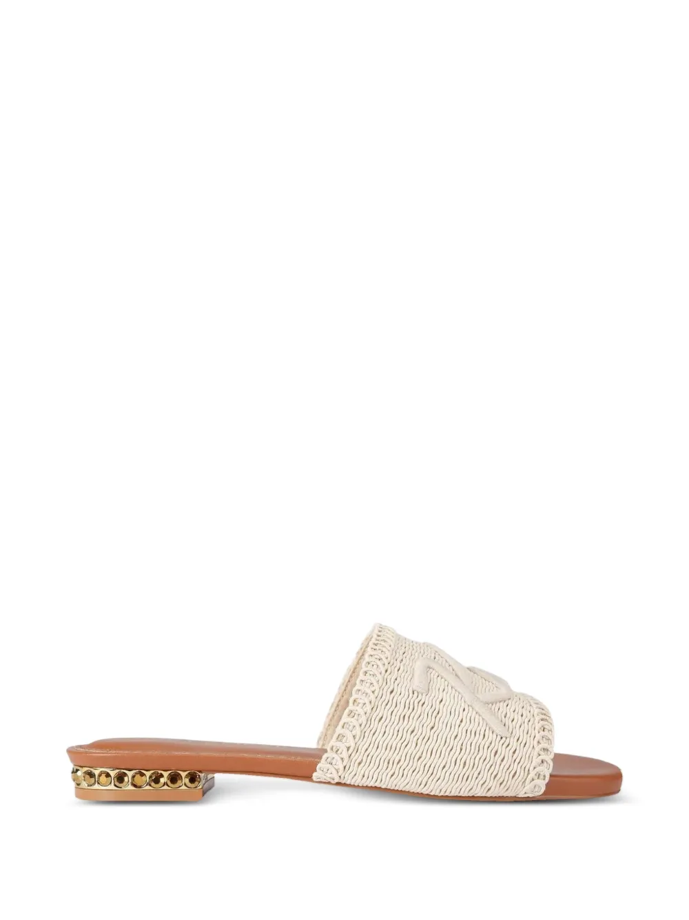 Kurt Geiger Sandali slides intrecciati con suola piatta - Toni neutri