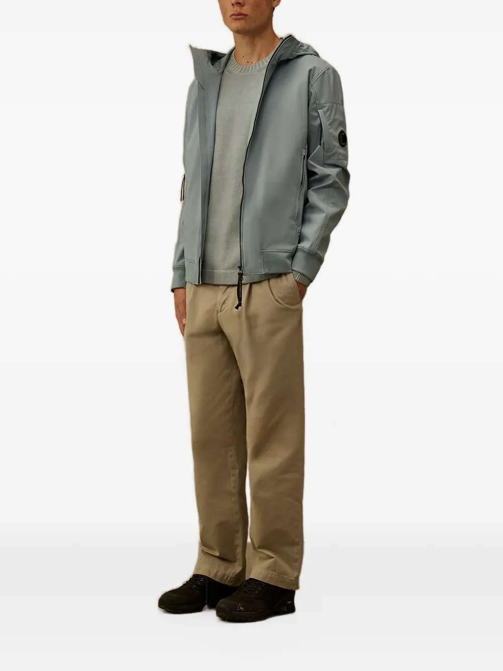 C.P. Company Straight plooibroek Beige