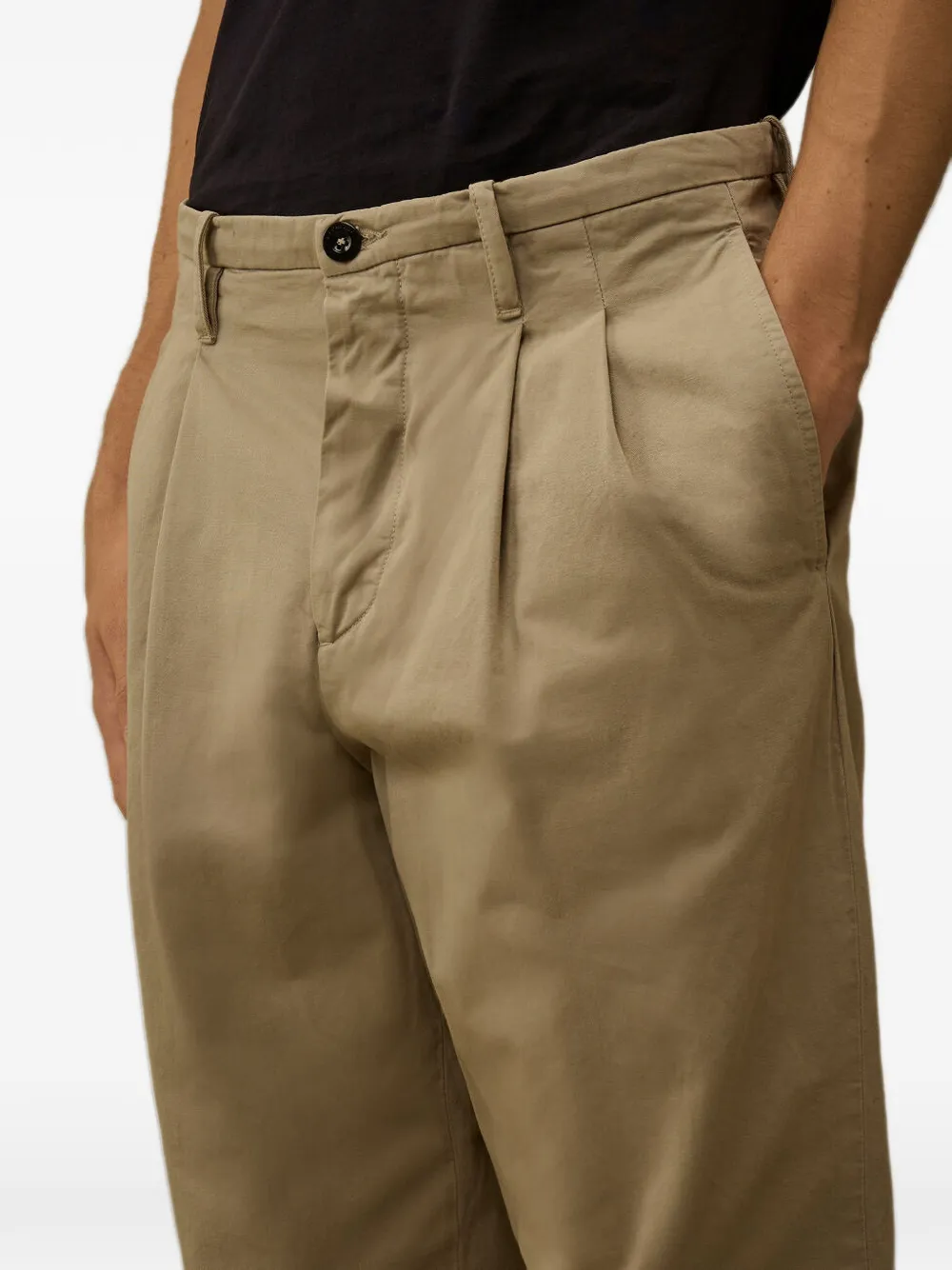 C.P. Company Straight plooibroek Beige