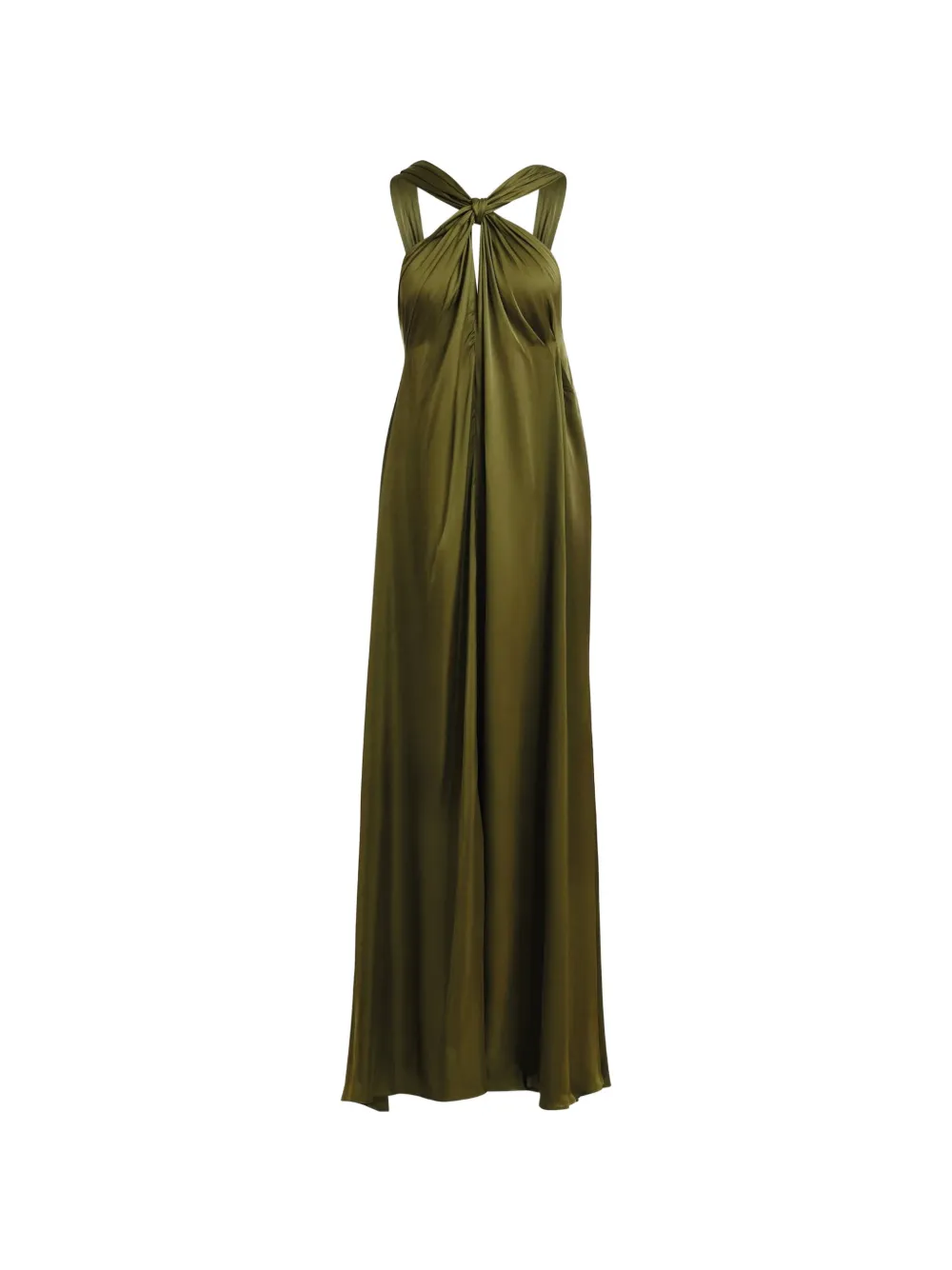 Essentiel Antwerp knotted halterneck dress - Verde