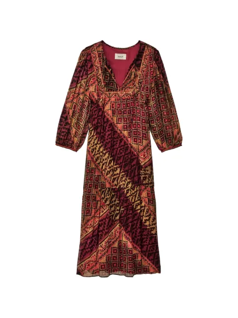 Ba&Sh geometric print V-neck dress