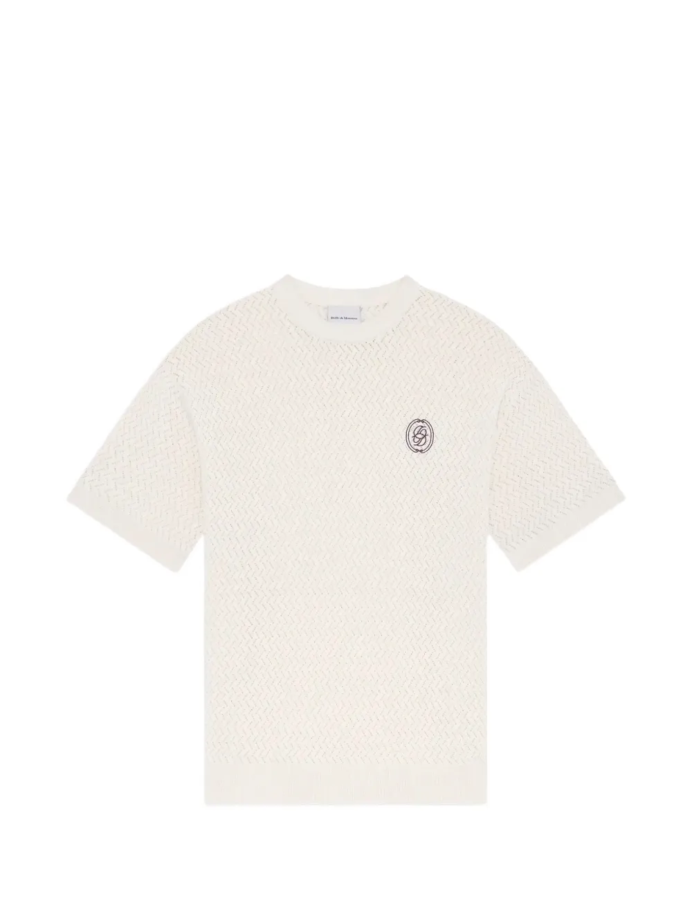 Drôle De Monsieur D Mirror crewneck cotton T-shirt - Toni neutri