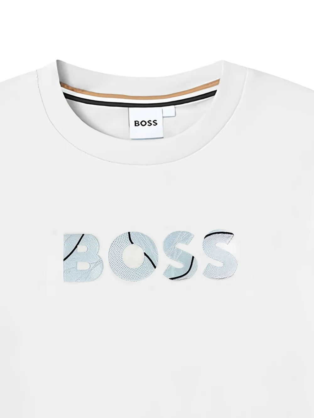 BOSS Kidswear T-shirt met logoprint Wit