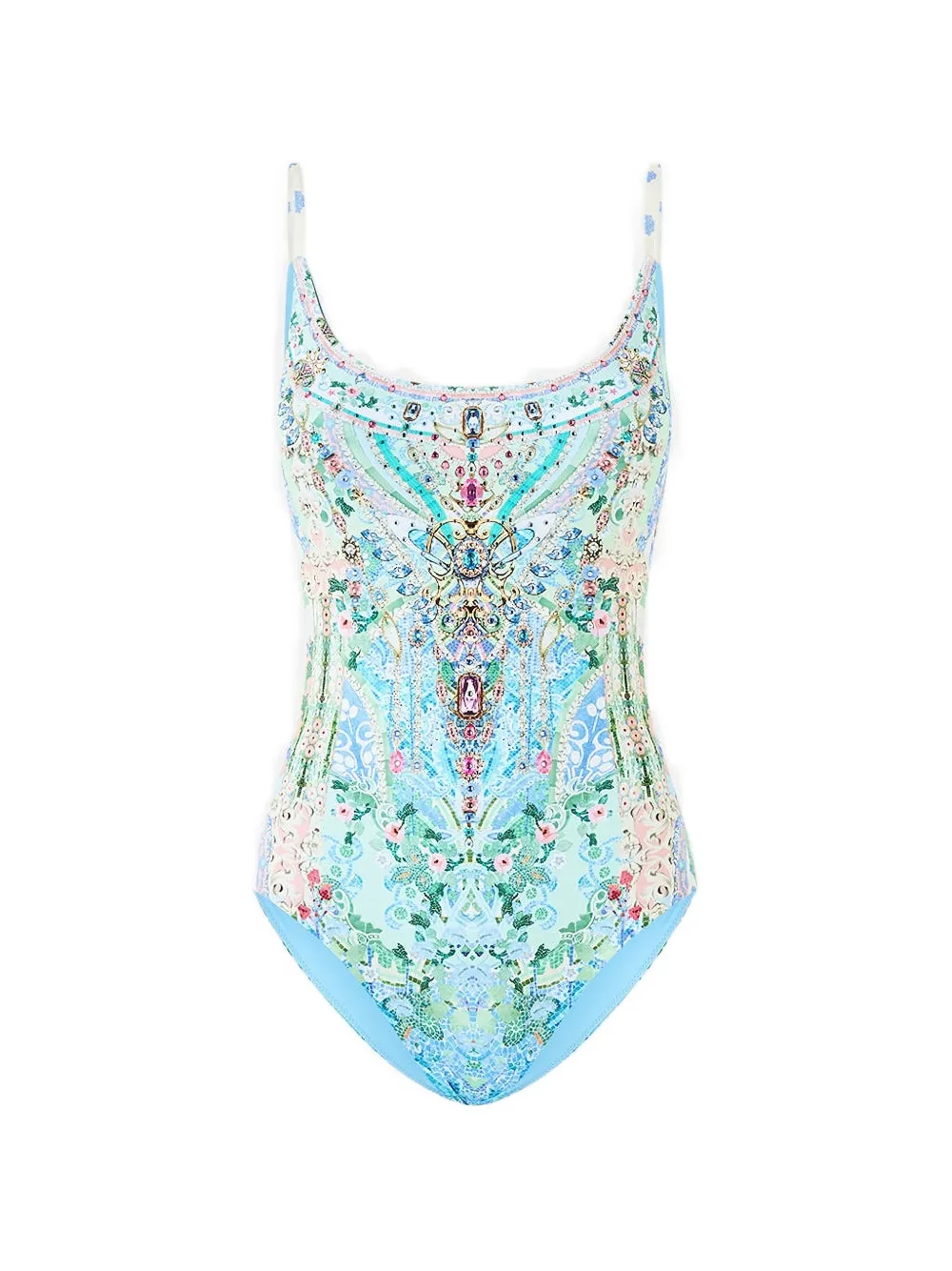 Camilla printed swimsuit - Blu