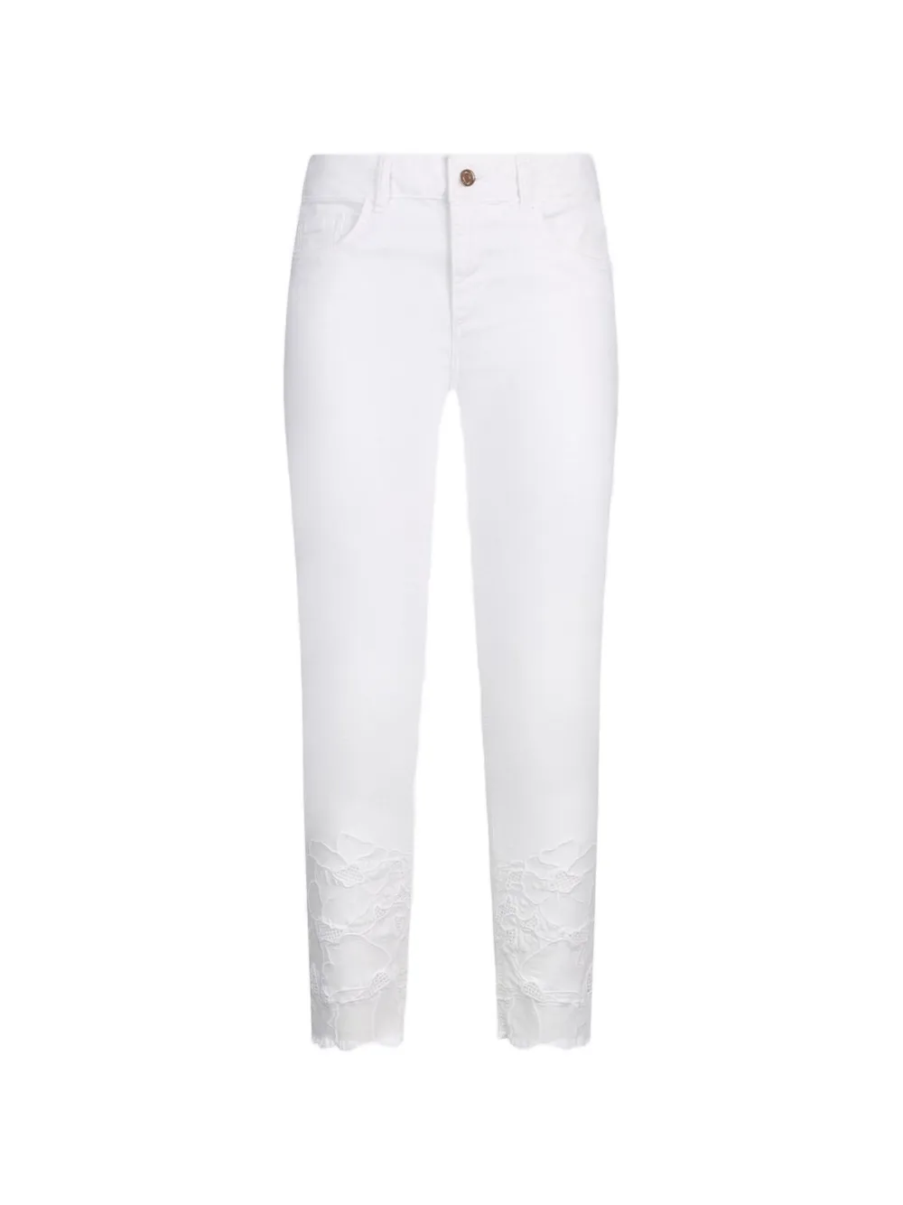 LIU JO broderie-anglaise jeans - Bianco