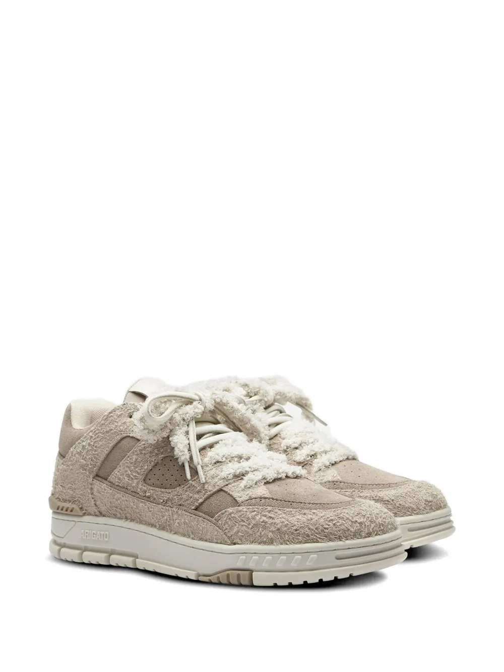 Axel Arigato Area Lo lace-up suede sneakers Beige