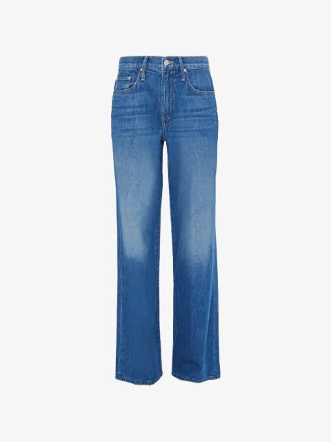 MOTHER Calça jeans wide leg cintura média