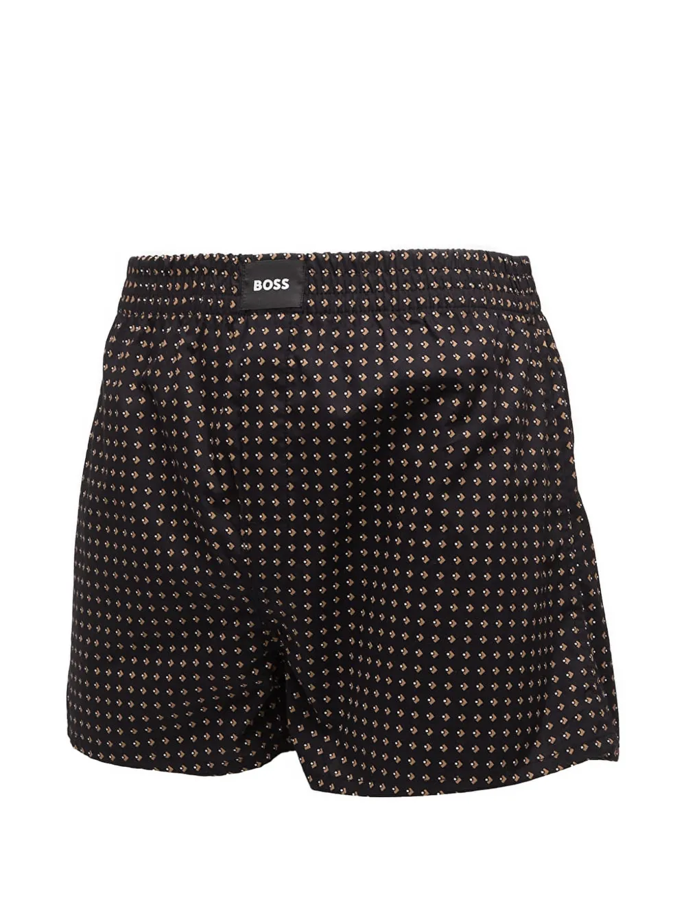 HUGO Twee katoenen boxershorts Zwart