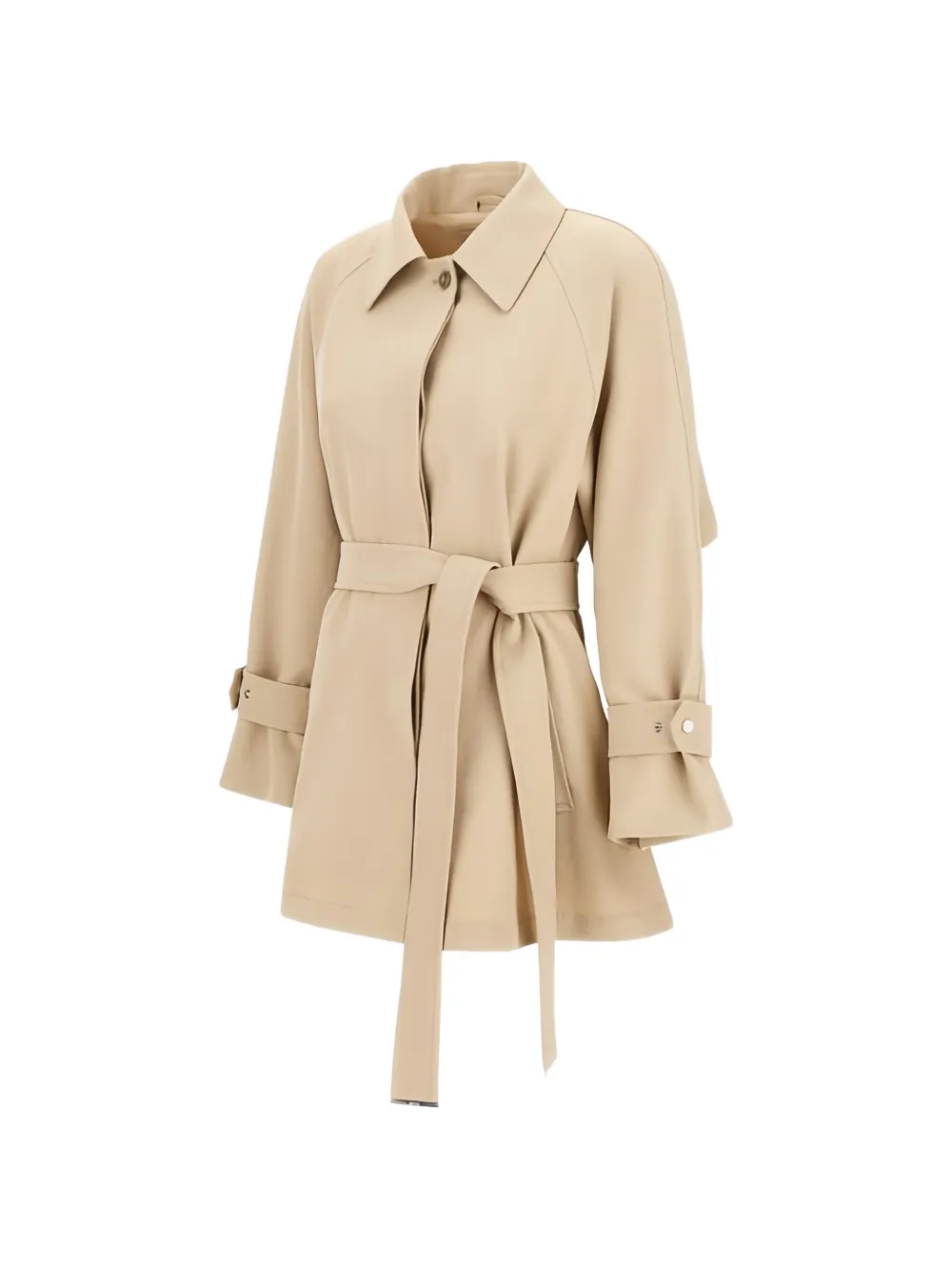  Herno Fresh Crinkle Woven Raincoat - Neutrals 