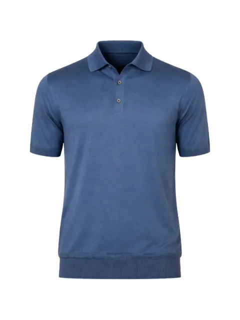 Brett Johnson ribbed-trim polo shirt