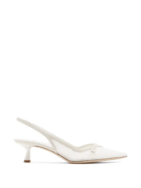 Jimmy Choo Amita pointed-toe lace pumps