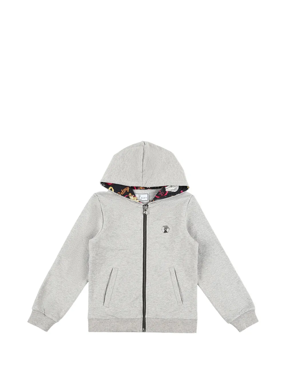 Philipp Plein Junior zip hoodie - Grigio