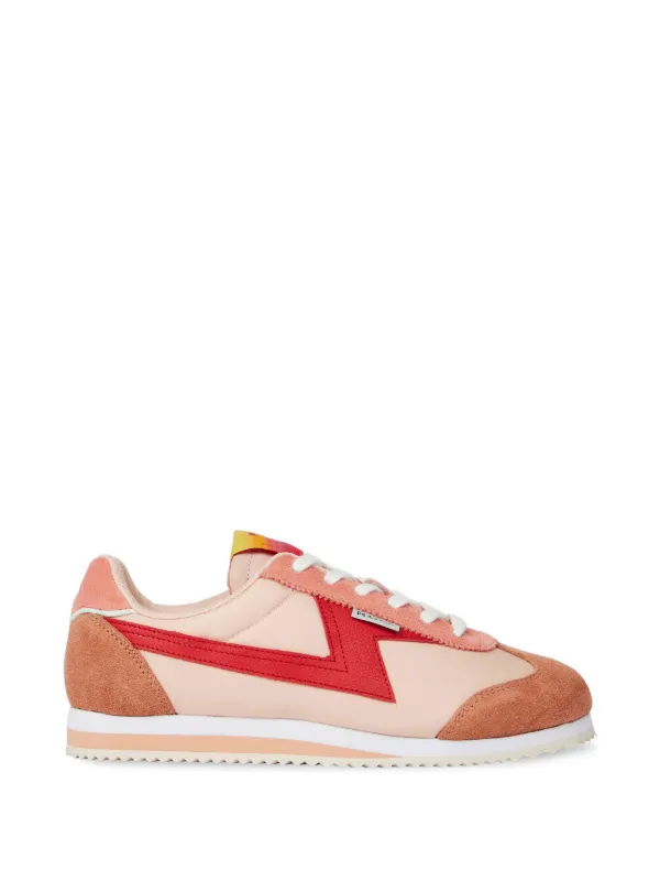 Paul Smith Jasmine Suede-appliqué Sneakers in Pink