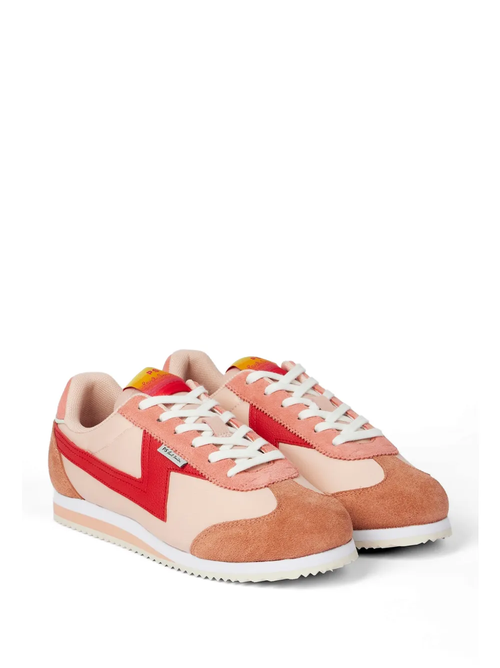 Paul Smith Jasmine suede-appliqué sneakers Roze