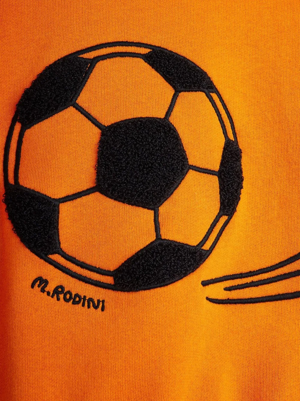  Mini Rodini Football Chenille Sweatshirt - Orange 