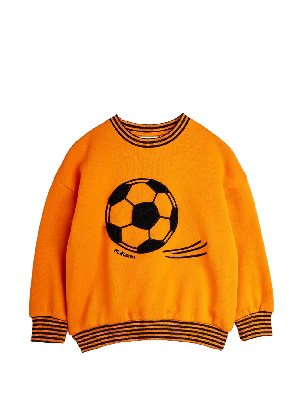 Mini Rodini football chenille sweatshirt - Arancione