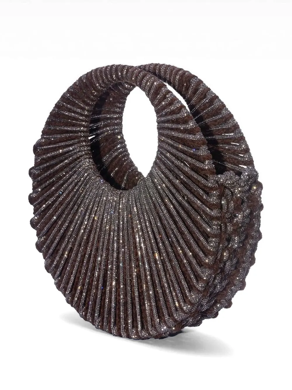 Hibourama medium Jaya crystal tote bag - Marrone