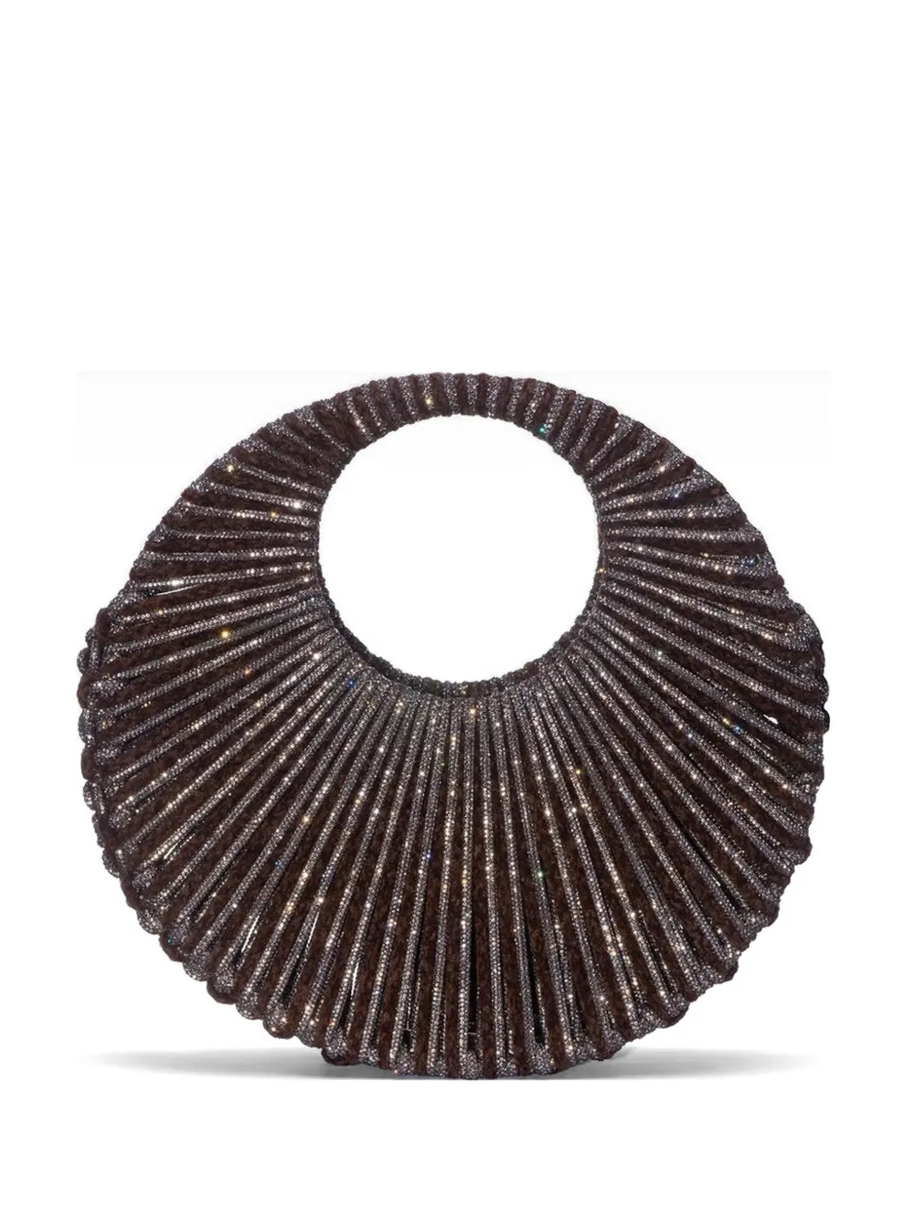 Hibourama medium Jaya crystal tote bag - Marrone