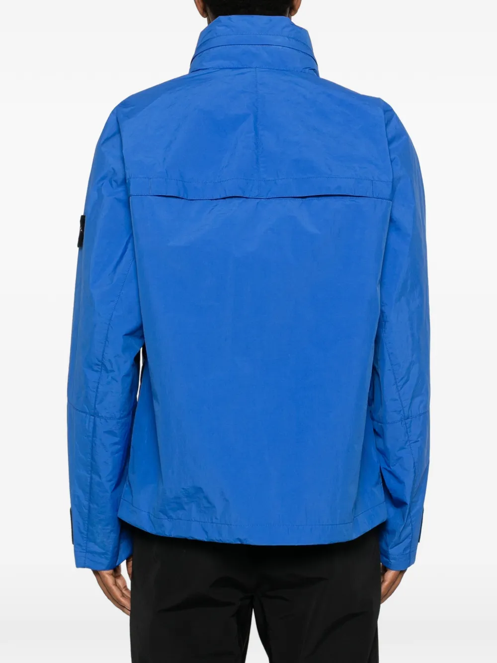Stone Island Jack met logopatch Blauw
