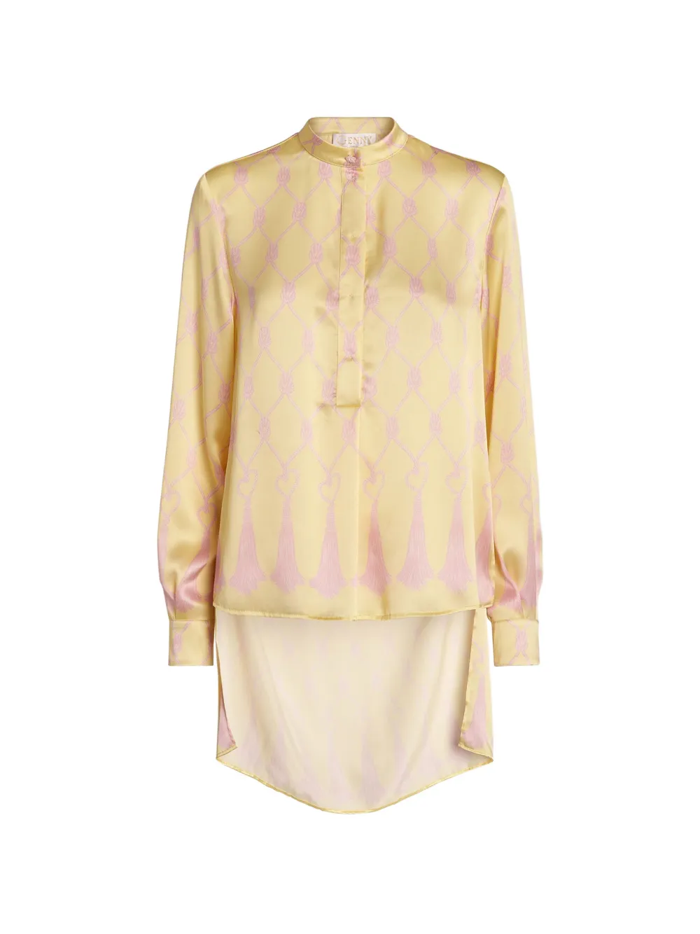 Genny graphic-print shirt - Yellow