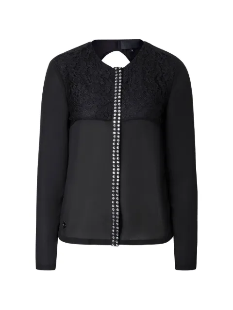 Philipp Plein lace embellished blouse