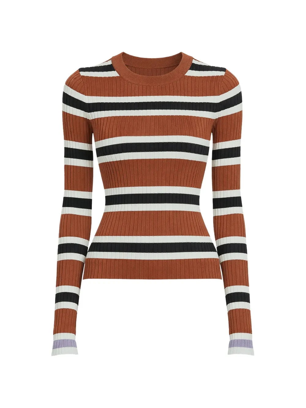 Solid & Striped striped round-neck top - Marrone