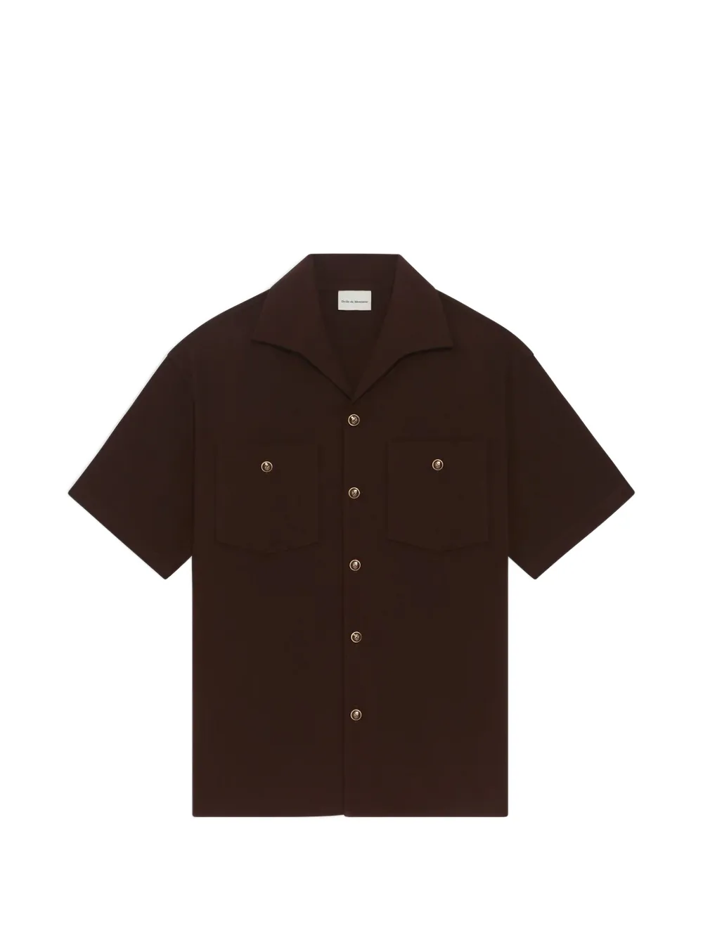 Drôle De Monsieur buttoned pocket shirt - Marrone