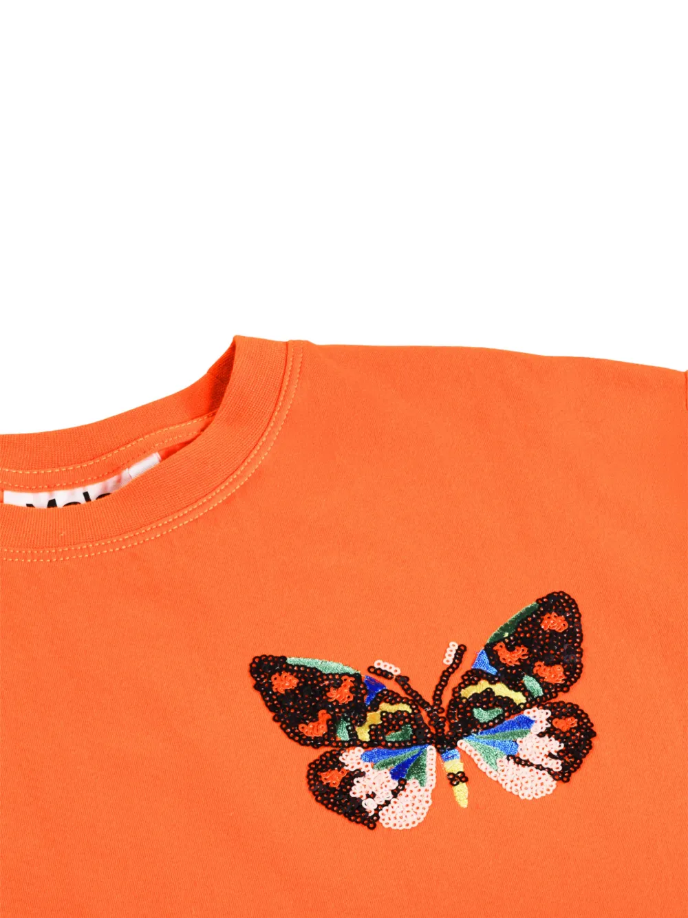 Molo T-shirt met korte mouwen en pailletten Oranje