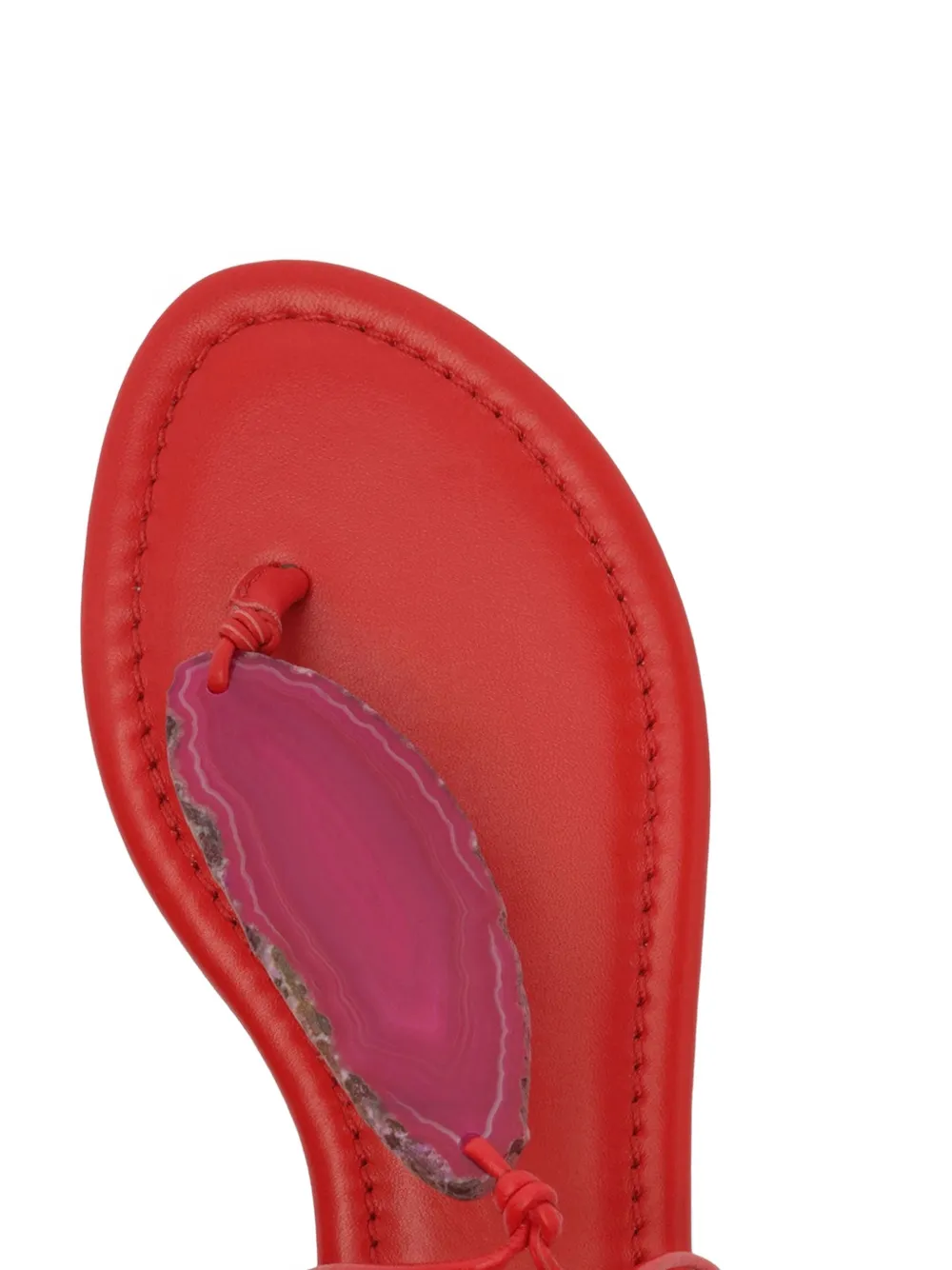 FARM Rio Sandalen met striksteen Rood