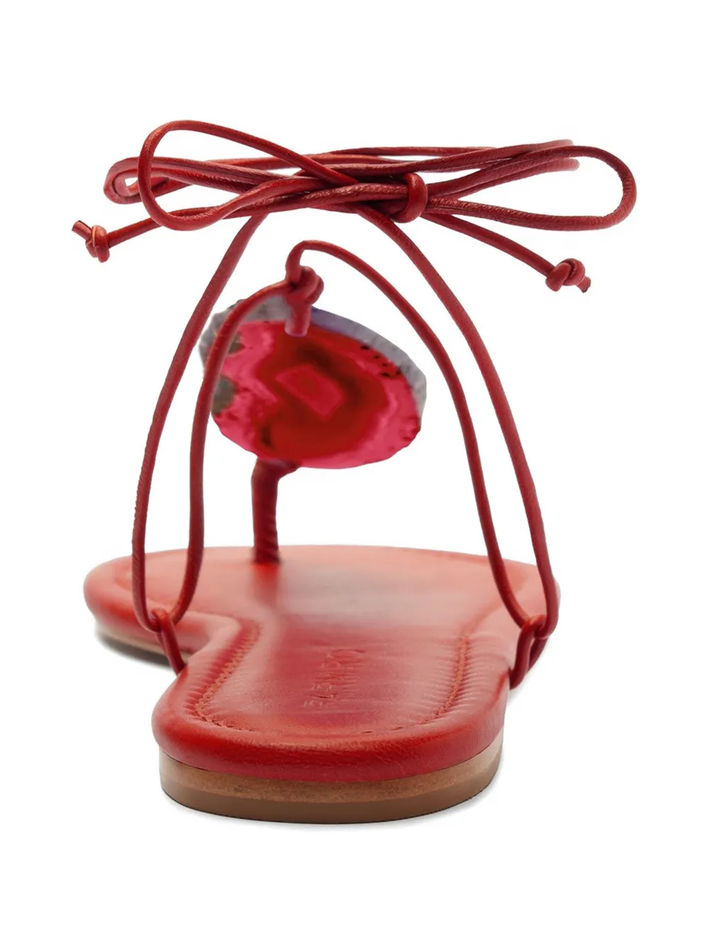 FARM Rio Sandalen met striksteen Rood