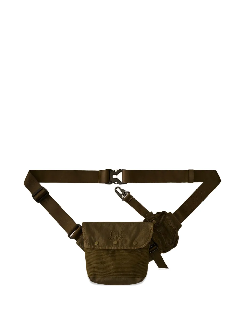 C.P. Company Panama-R logo-embroidered belt bag - Verde