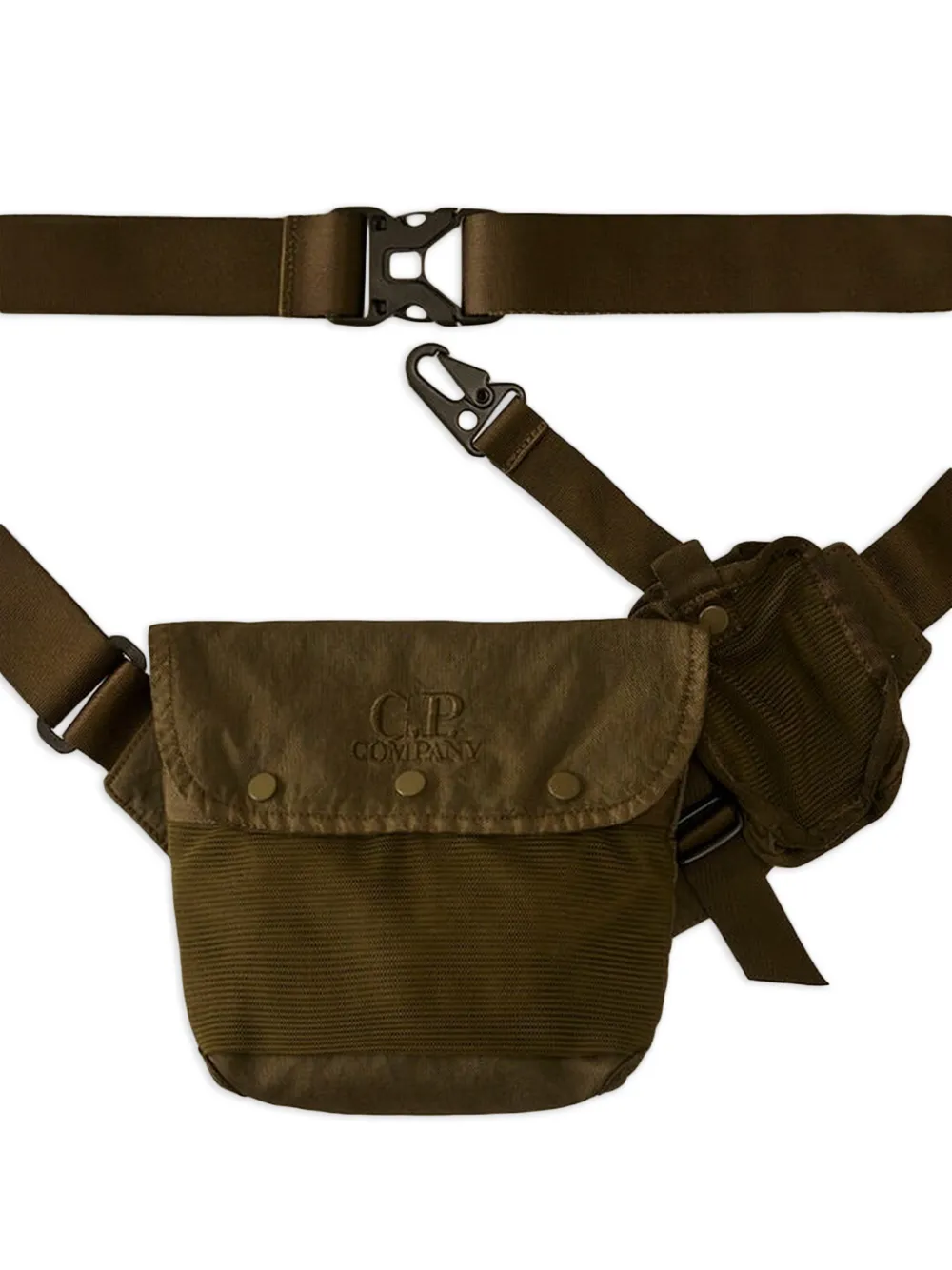  C.p. Company Panama-r Logo-embroidered Belt Bag - Green 