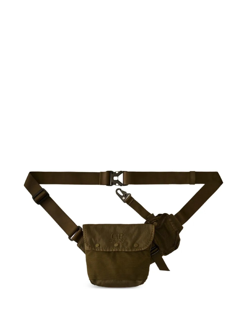 C.P. Company Panama-R logo-embroidered belt bag - Verde