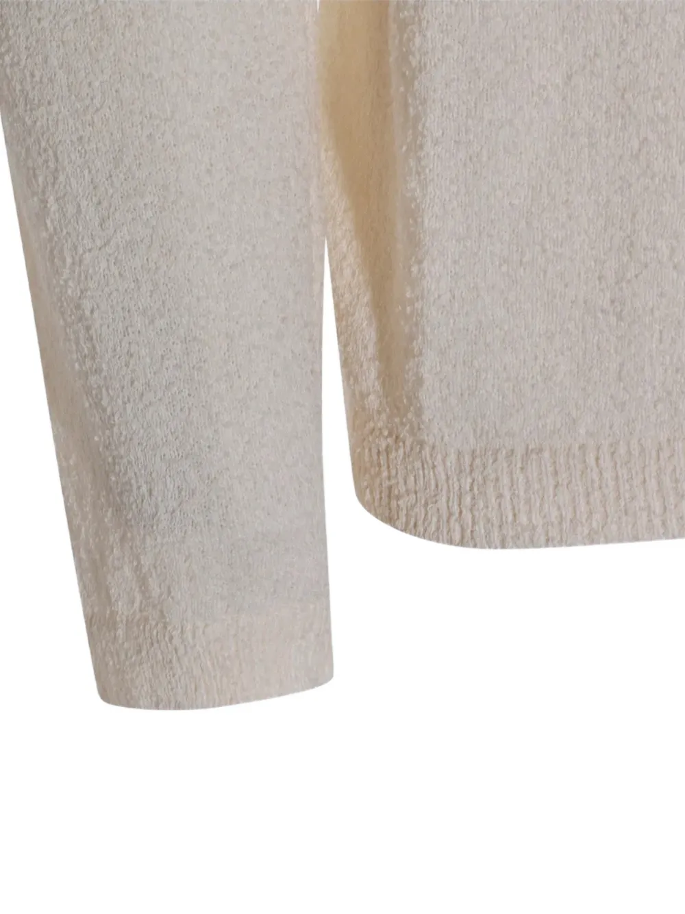 SEVEN GAUGE Poloshirt met textuur en rits Beige