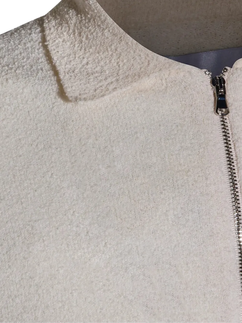  Seven Gauge Textured Zip Polo Shirt - Neutrals 