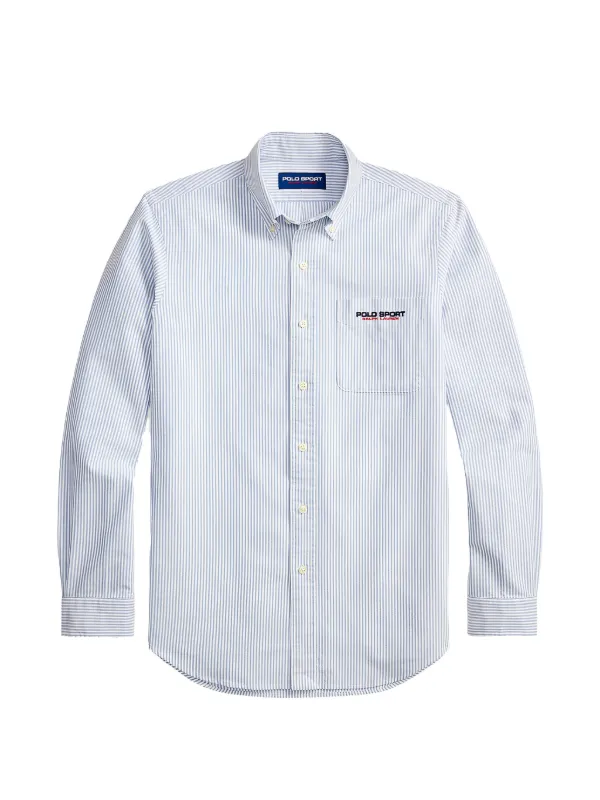 Polo Ralph Lauren Striped Pocket Shirt in White