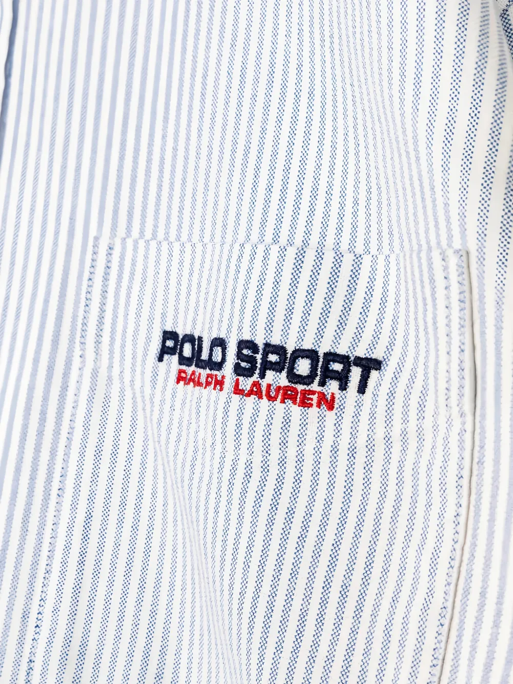 Polo Ralph Lauren Gestreept overhemd met zak Wit