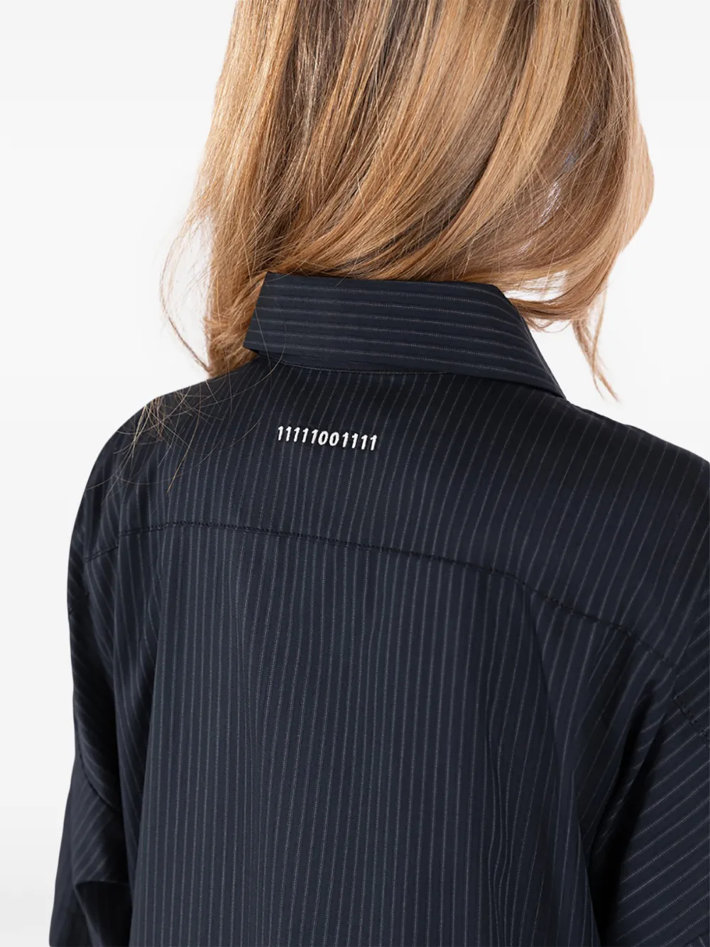 Société Anonyme Midi-blousejurk met knopenbies Zwart