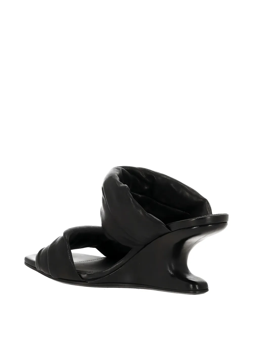 Rick Owens Twisted Cantilever sandals Zwart