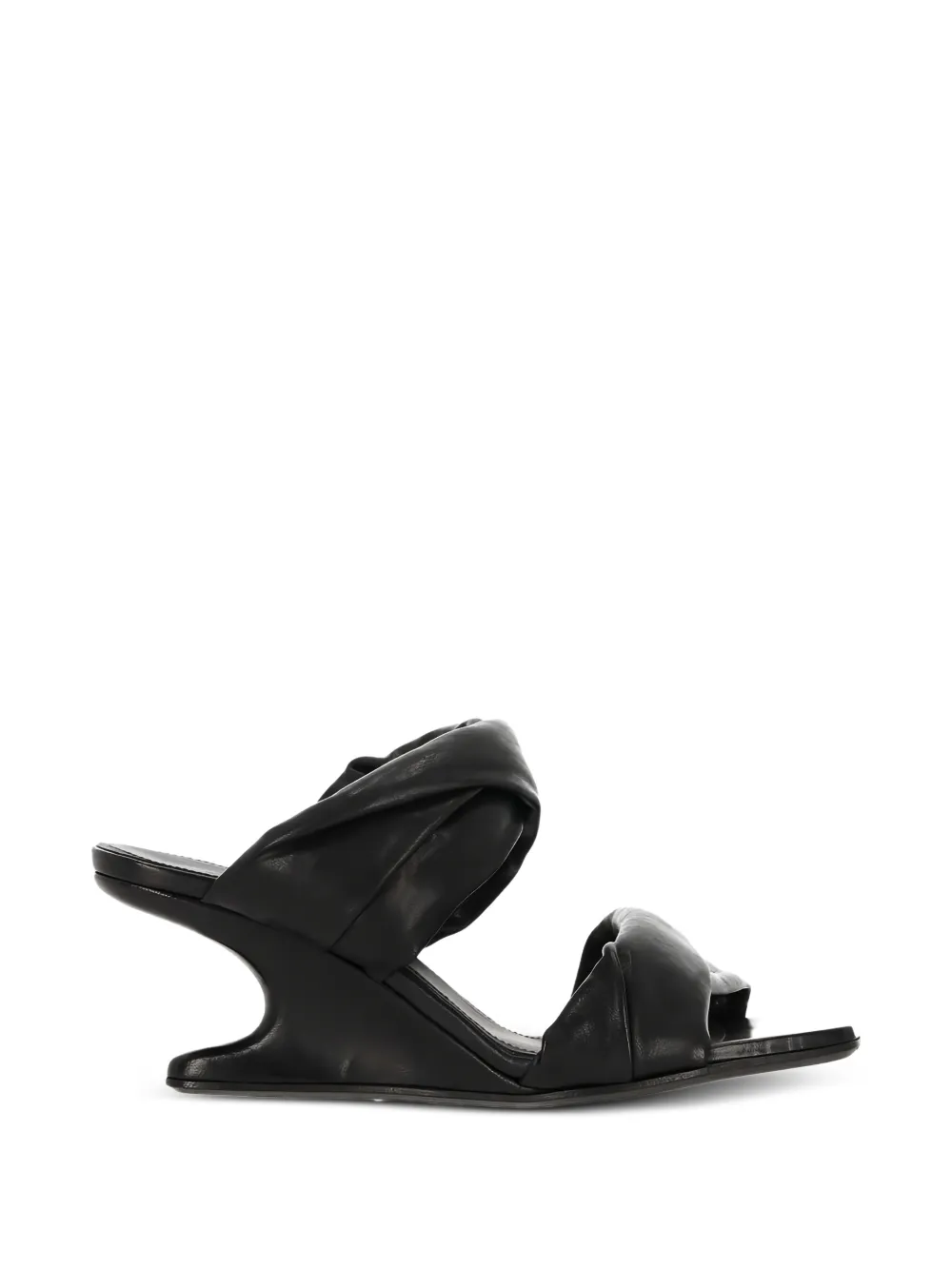 Rick Owens Twisted Cantilever sandals - Nero