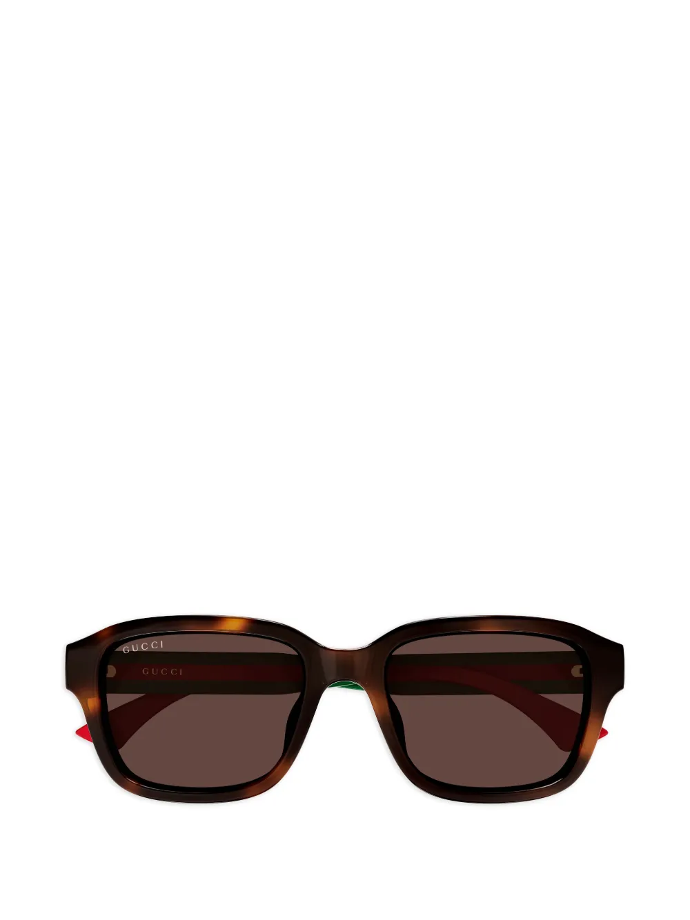 Gucci Eyewear Sonnenbrille mit eckigem Gestell - Braun