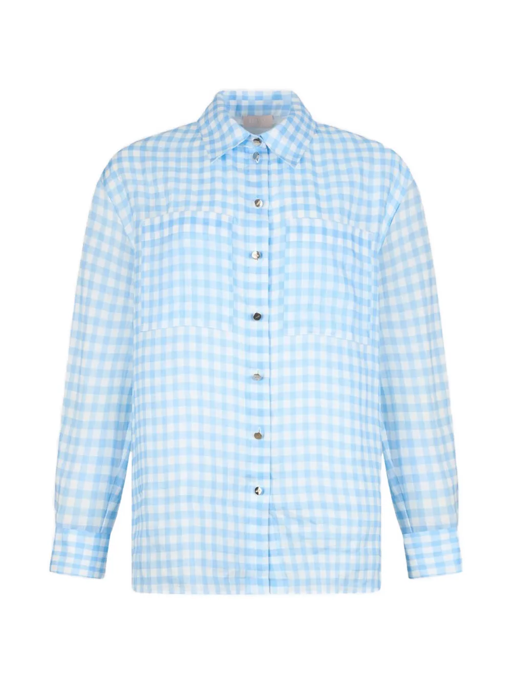 LIU JO gingham-check shirt - Blu