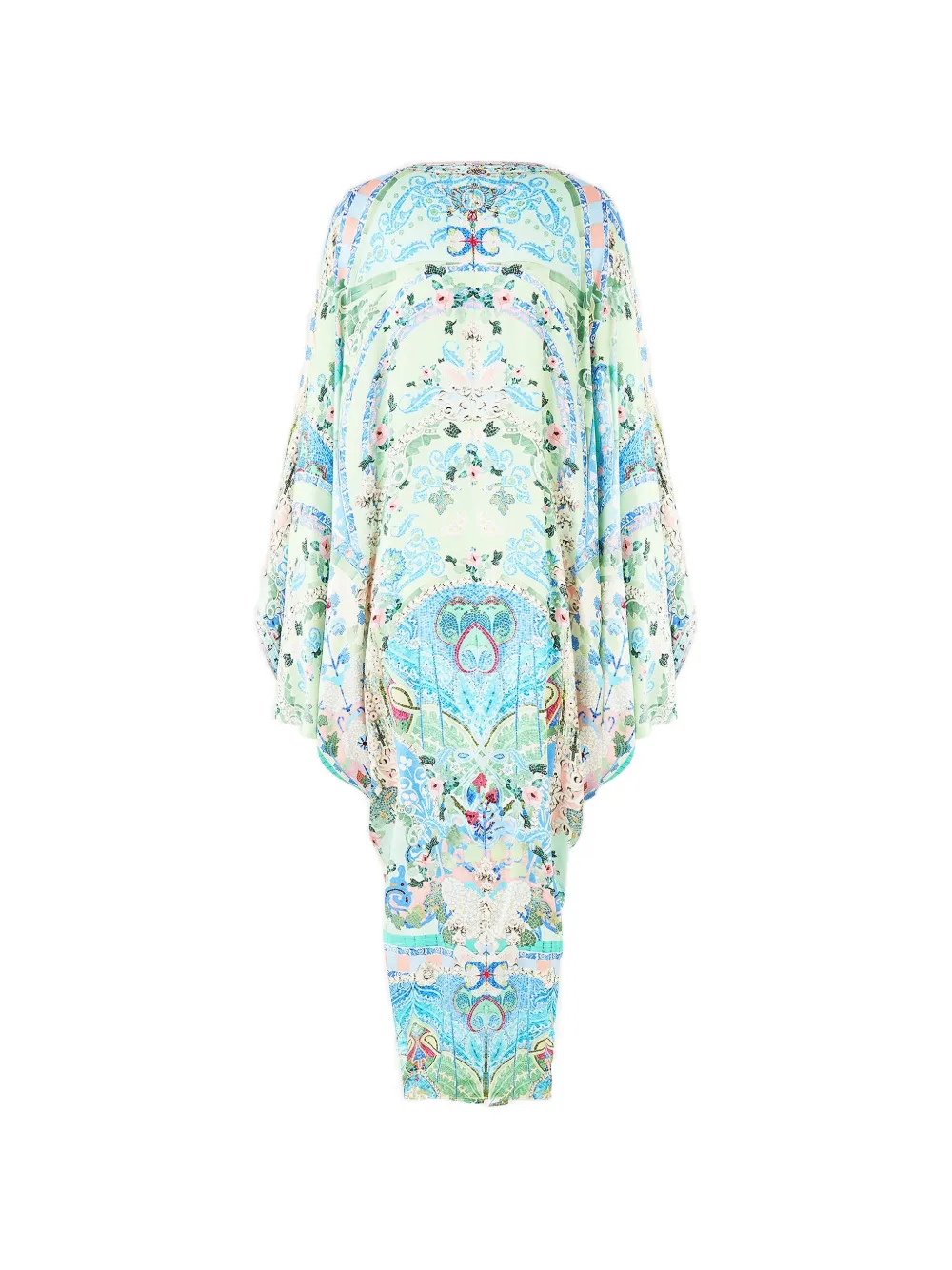  Camilla Midsummer Floral-pattern V-neck Maxi Dress - Green 