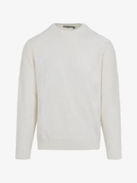 Canali geometric knitted jumper